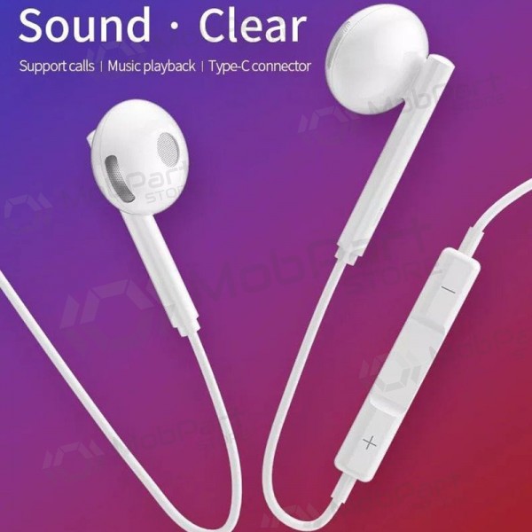 Mãos livres HOCO L10 Type-C (branco)