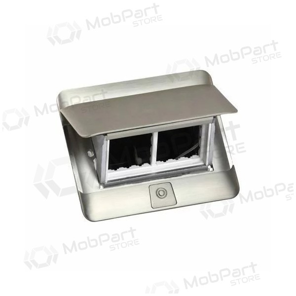 Įleidžiama modulinė dėžutė 4 mod. Legrand 654000 (metalinė, nerūdijančio plieno spalva)