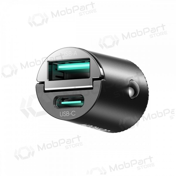 Carregador de telefone para carro Joyroom JR-CCN18 65 W USB-C + USB-A preto