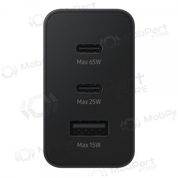 Carregador de rede Samsung EP-T6530NBEGEU 65 W 2x USB-C + USB-A preto