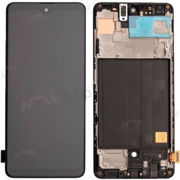Samsung Galaxy A51 ecrã (preto) (com moldura) (original) Samsung Galaxy A51 ecrã (preto) (com moldura) (original)