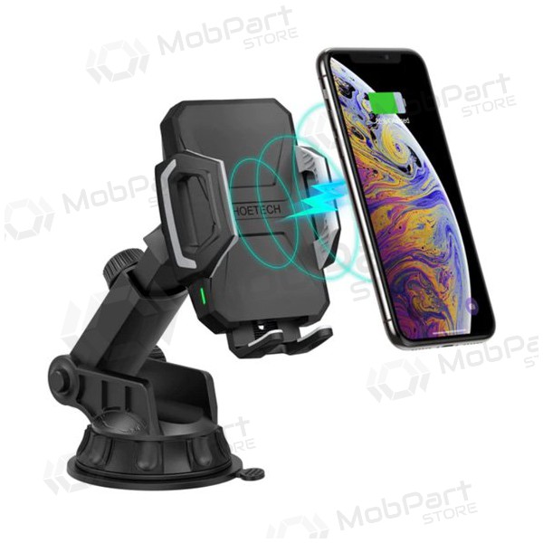 Suporte de telefone para carro CHOETECH, com função de carregamento sem fio, 15W