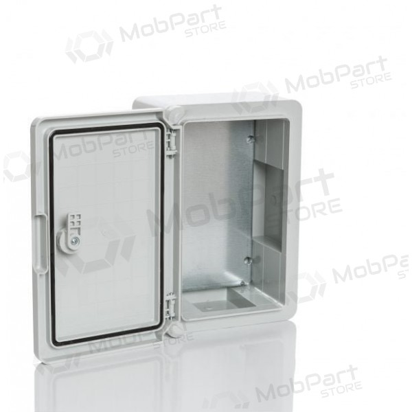 Plastikinė dėžė Plastim PP3021 (800x600x260, cinza, IP65, IK08)