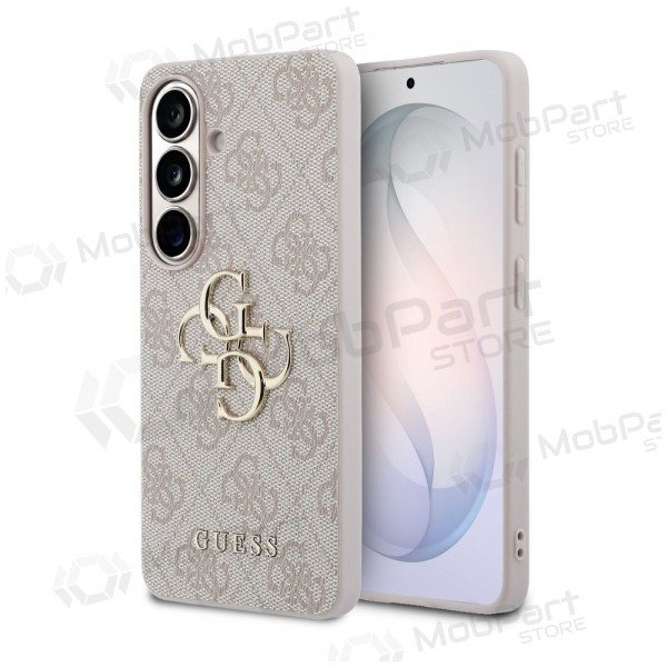 Capa Samsung Galaxy S26 - Guess PU 4G Metal Logo (rosa)