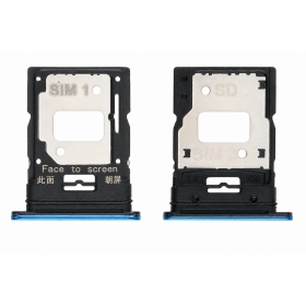 Suporte de cartão SIM Xiaomi Mi 11 Lite 4G / 5G / 5G NE 2021 (azul)