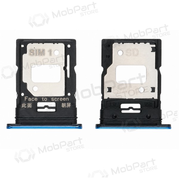 Suporte de cartão SIM Xiaomi Mi 11 Lite 4G / 5G / 5G NE 2021 (azul)
