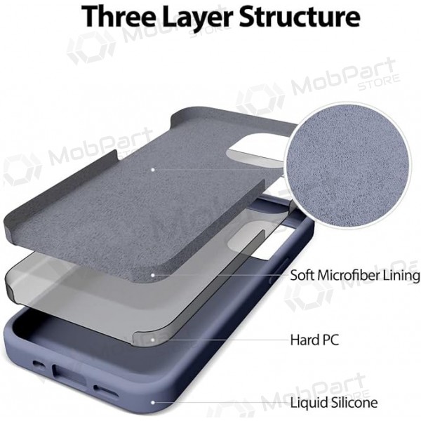 Capa para Apple iPhone 12 Pro Max Mercury - Silicone Case (cinzento lavanda)