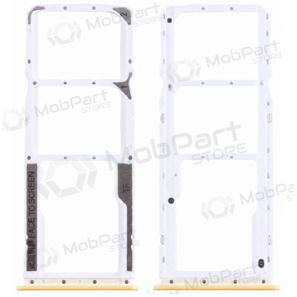 Suporte de cartão SIM para Xiaomi Poco M4 Pro 4G (amarelo)