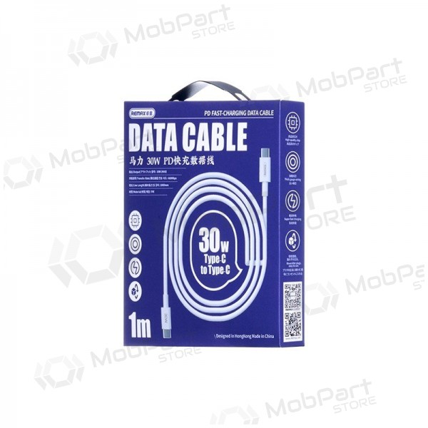 USB cabo Remax RC-C021 USB-C to USB-C 30W 2.0m branco