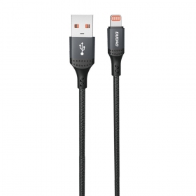 Cabo Lightning Dudao L3SL USB-A para Lightning 1.2 m 3 A preto