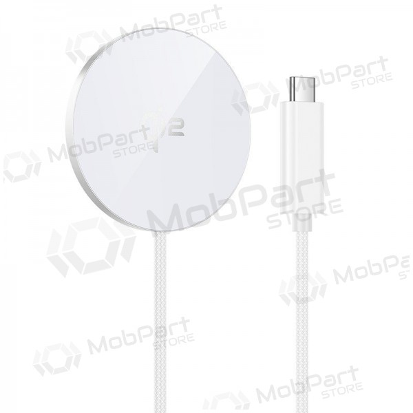Carregador sem fio Hoco CW63 15 W Qi2 branco