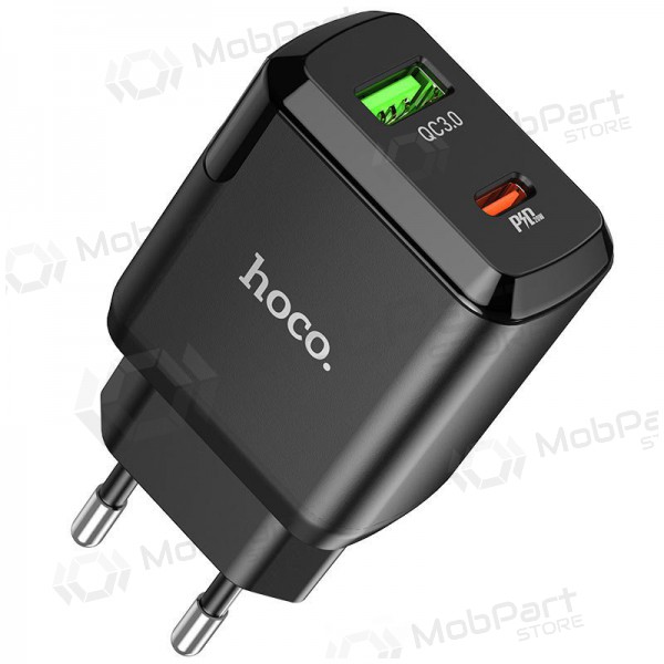 Carregador Hoco N5 USB Quick Charge 3.0 + PD 20W (3.1A) (preto)