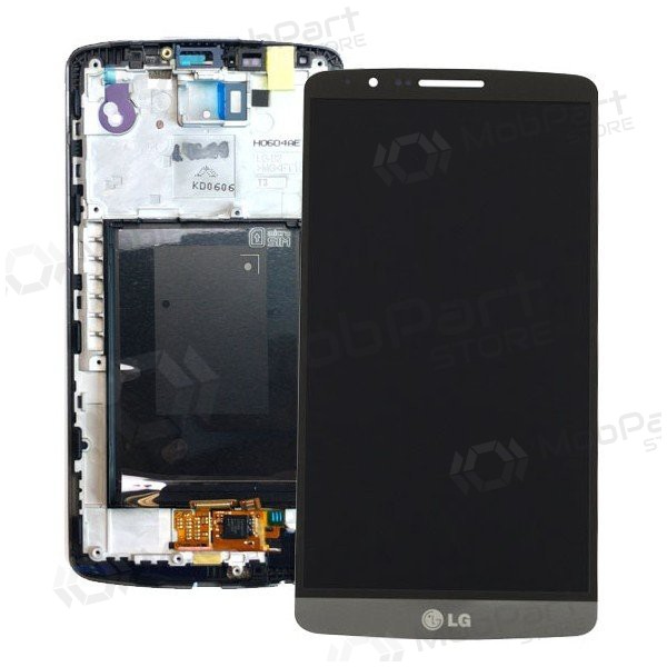 LG D855 Optimus G3 ecrã (preto) (com moldura) (usado grade B, original)