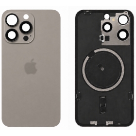 Capa traseira para Apple iPhone 15 Pro Max (cinzento) (Premium)