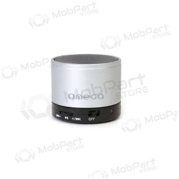 Coluna Bluetooth portátil OMEGA OG47 (MicroSD, mãos-livres) (prateada)
