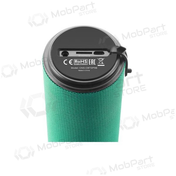 Coluna portátil Bluetooth CANYON CNS-CBTSP5 (MicroSD, AUX, BT V5.0, 1200mAh) (verde)