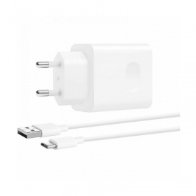 Carregador original Huawei CP404B SuperCharge 22.5W + cabo Type-C 1m na embalagem branco