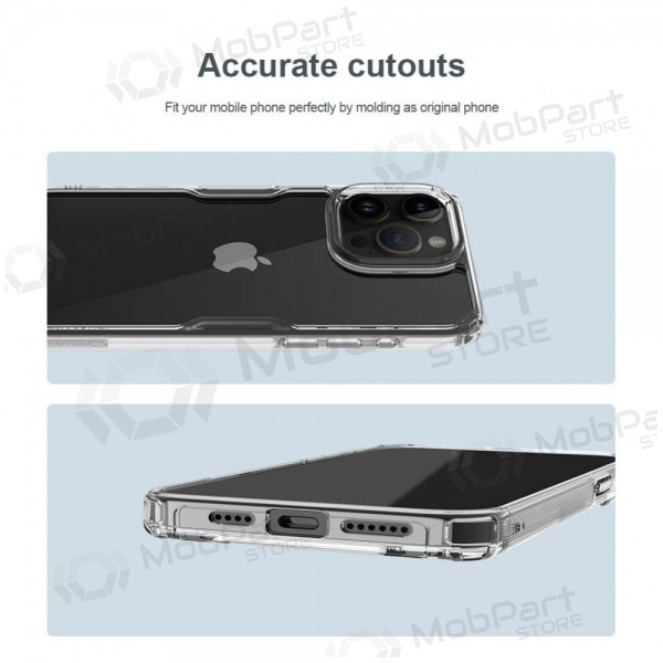 Apple iPhone 15 Pro Max capa „Nillkin Nature Pro“ (branco) Apple iPhone 15 Pro Max capa „Nillkin Nature Pro“ (branco)