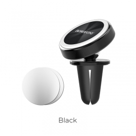 Automobilinis Universal telefono laikiklis Borofone BH6, mounted on ventilation grilles, magnetic, preto