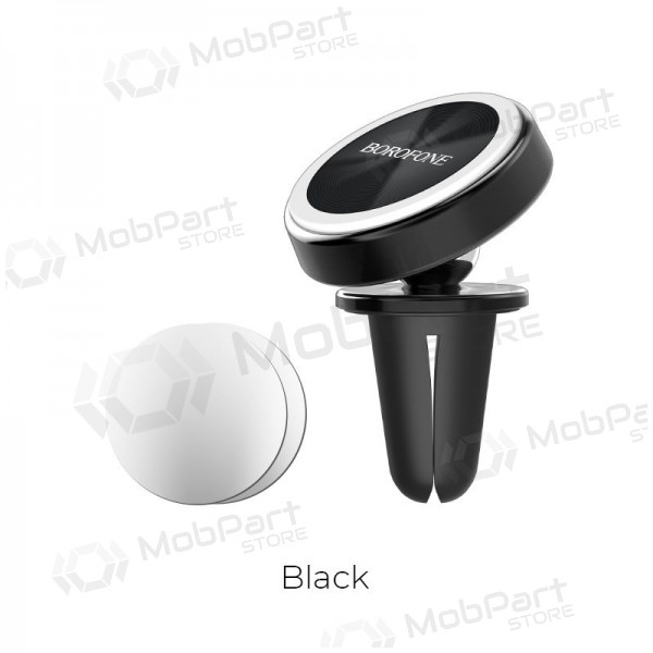 Automobilinis Universal telefono laikiklis Borofone BH6, mounted on ventilation grilles, magnetic, preto