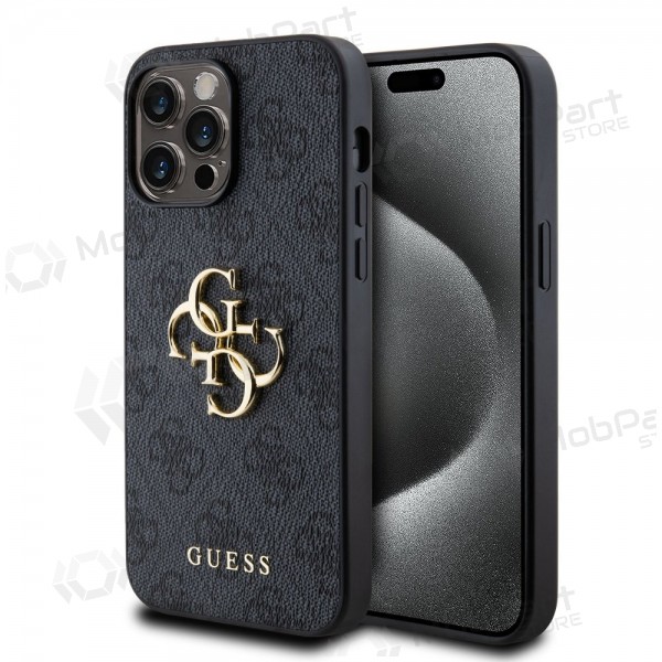 Capa para Apple iPhone 14 Pro Max - Guess PU 4G Metal Logo (cinzento)