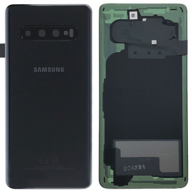 Samsung G973 Galaxy S10 tampa traseira da bateria preto (Prism Black) (usado grade C, original)