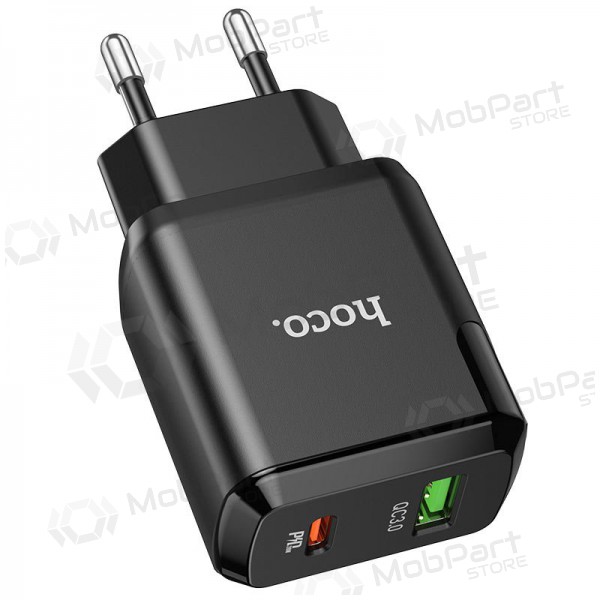 Carregador Hoco N5 USB Quick Charge 3.0 + PD 20W (3.1A) (preto)