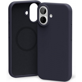 Capa Mercury Pure Magsafe Silicon Case Apple iPhone 17 azul escuro
