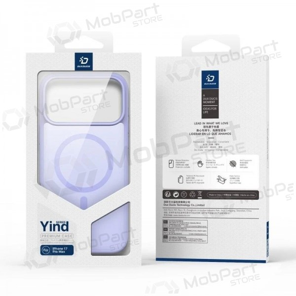 Capa Apple iPhone 17 Pro Max, 18 Pro Max - Dux Ducis Yind (violeta)