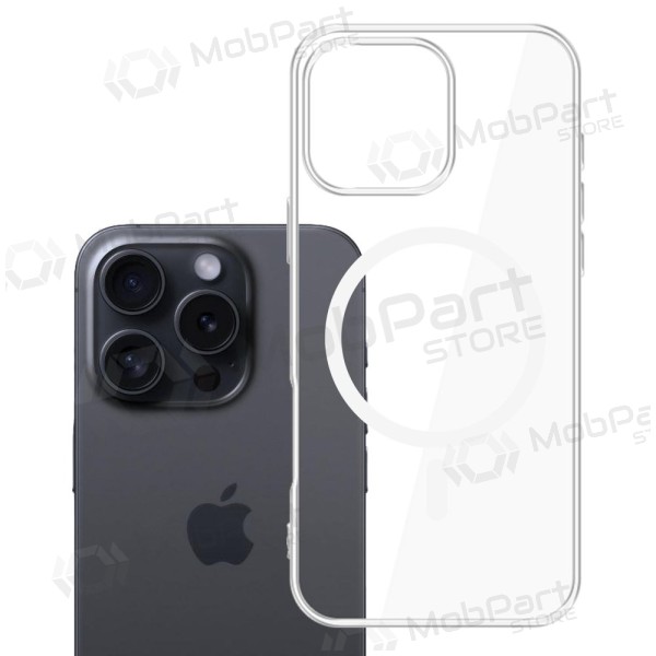 Capa Apple iPhone 16 Pro - 3MK Clear MagCase (transparente)