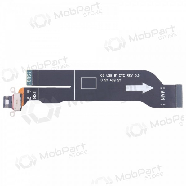 Lanksčioji conector Samsung F956 Galaxy Z Fold 6 5G su įkrovimo kontaktu e mikrofonu original (service pack)