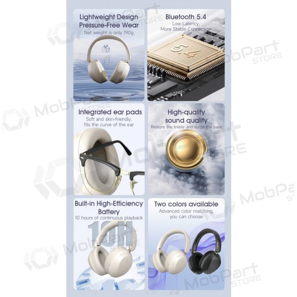Auscultadores sem fios com microfone Dudao X22Max Bluetooth pretos