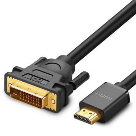 Cabo HDMI Ugreen HD106 HDMI para DVI 24+1 1.5 m bidirecional preto