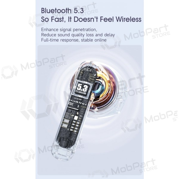 Fones de ouvido sem fio com microfone Dudao U8 Bluetooth brancos