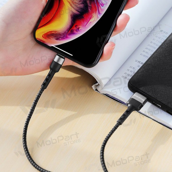 USB cabo Borofone BX34 Lightning 1.0m (preto)