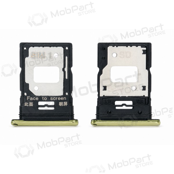Suporte de cartão SIM Xiaomi Mi 11 Lite 4G / 5G / 5G NE 2021 - Amarelo