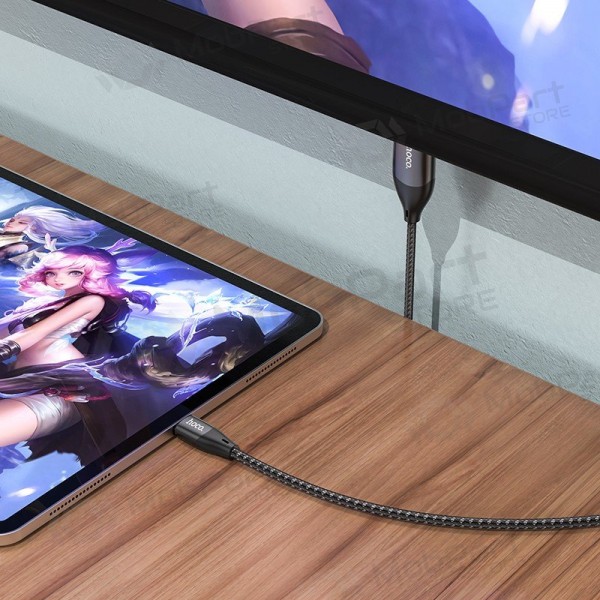 Cabo Hoco UA16 Type-C to HDMI 2.0m cinza
