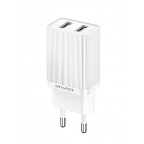 Carregador Awei C15-EU 2xUSB-A 10W branco