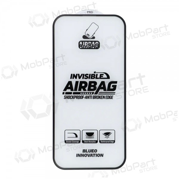 LCD apsauginis stikliukas 5D Mr. Monkey Glass (Airbag Anti-Broken) Apple iPhone 14 Pro preto