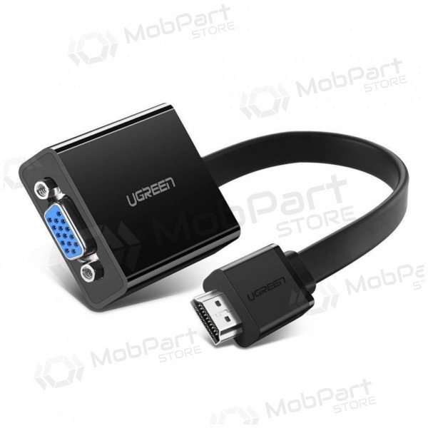Adaptador Ugreen MM103 HDMI para VGA preto