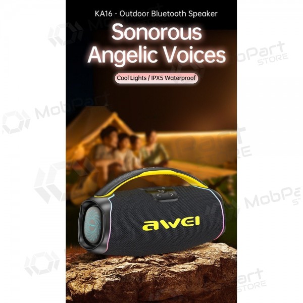 Bluetooth alto-falante portátil Awei KA16 60W preto