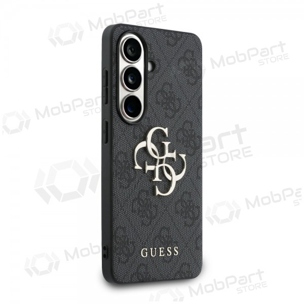 Capa Samsung Galaxy S26 - Guess PU 4G Metal Logo (cinzento)