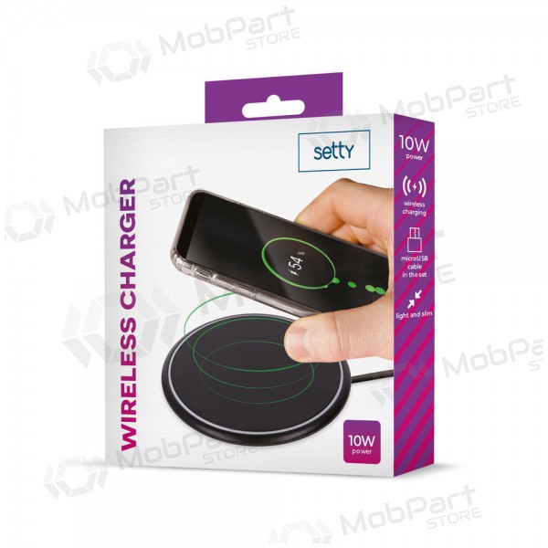 Carregador sem fio Setty 10W (preto)