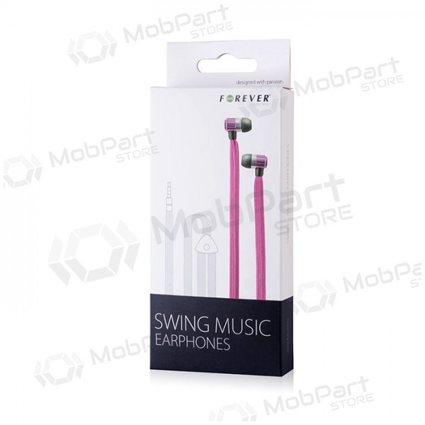 Mãos livres Forever Swing Music 3,5mm (rosa)