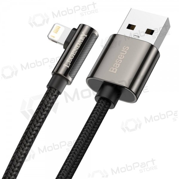 USB cabo Baseus Legend Lightning 2.4A 1.0m (preto) CALCS-01
