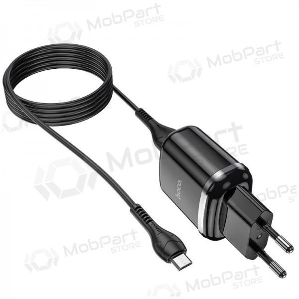 Carregador Hoco N4 + microUSB (2.4A) (preto)