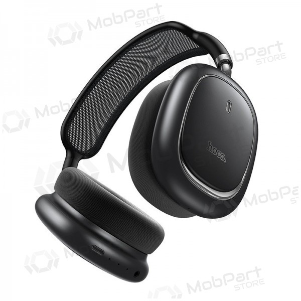 Fones de ouvido sem fio com microfone Hoco W68 ANC Bluetooth pretos