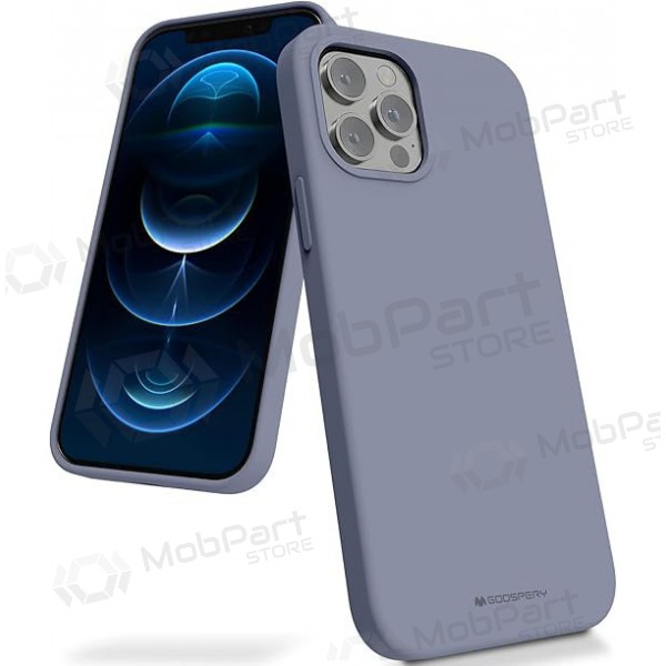 Capa para Apple iPhone 12 Pro Max Mercury - Silicone Case (cinzento lavanda)