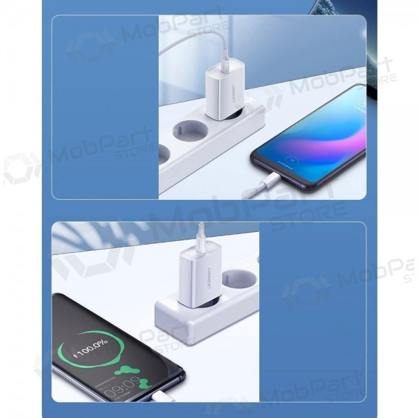 Carregador buitinis Ugreen CD137 USB-C 20W 3A branco