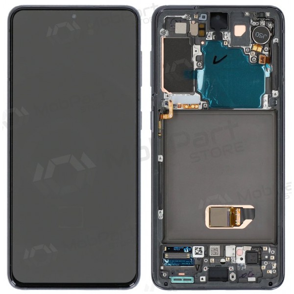 Samsung Galaxy S21 5G ecrã (cinza) (com moldura) (original)